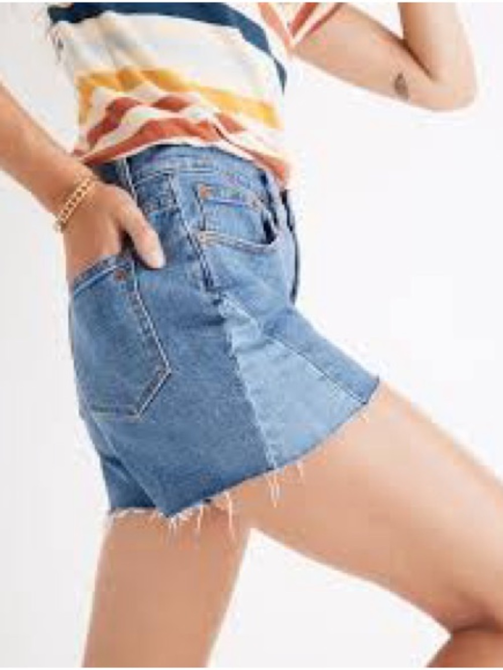 Madewell High-Rise Denim Shorts: Pieced Edition Size 25 - Picture 11 of 11